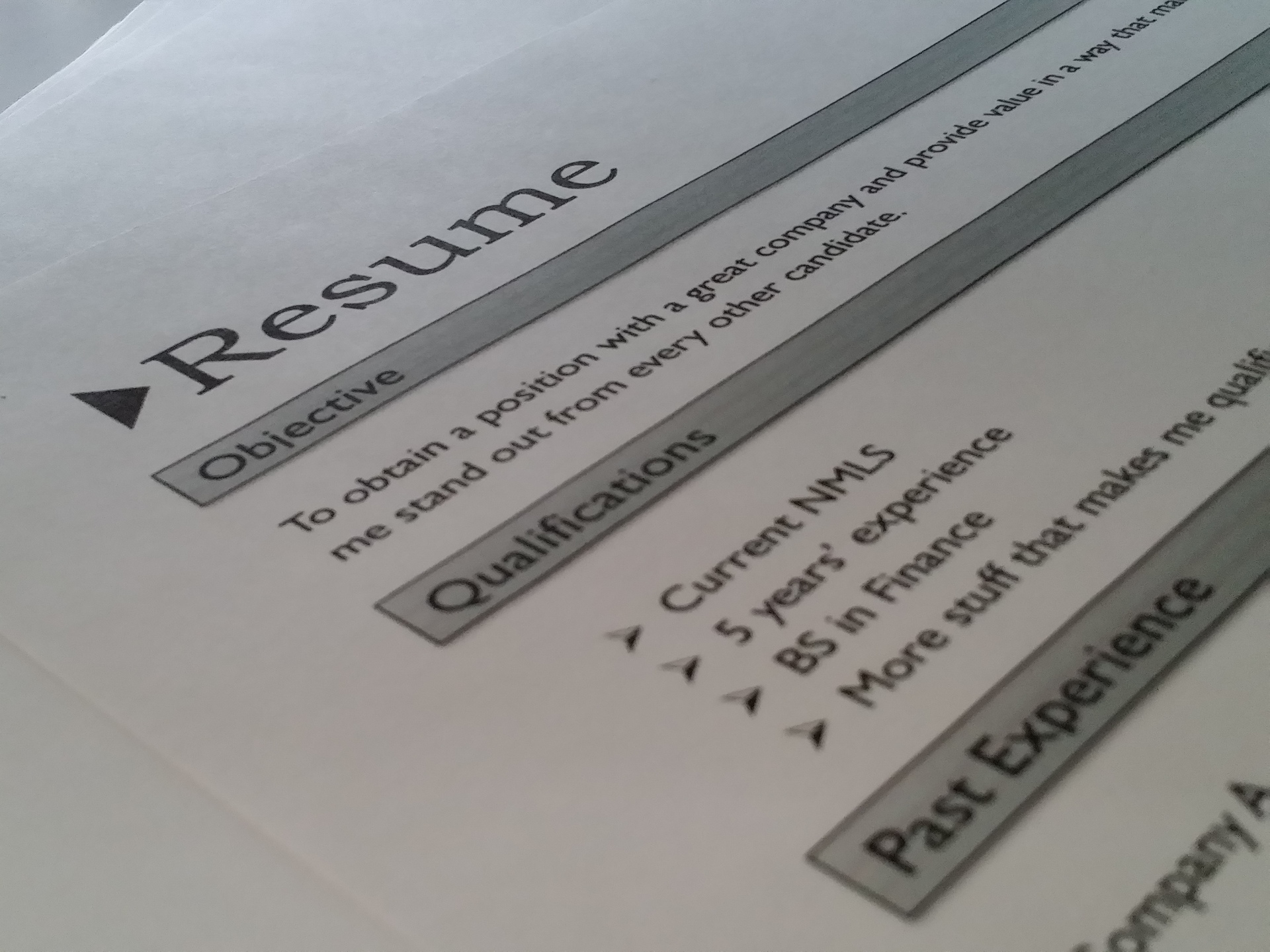 resume formats types